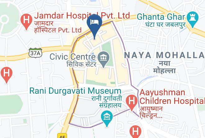 Jabalpur - Grand Samdareeya Best & Luxury Hotels In Jabalpur Maps