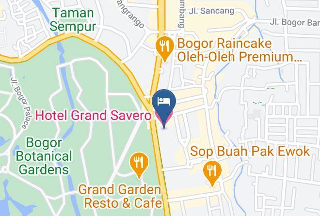 Kota Bogor - Hotel Grand Savero Maps