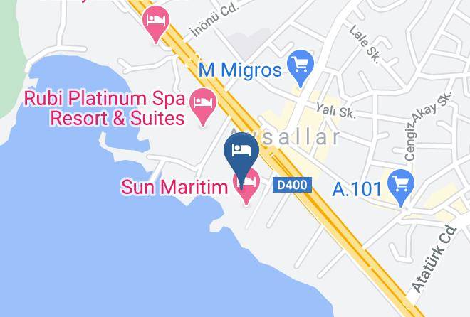 Antalya - Grand Sun Life Hotel Maps