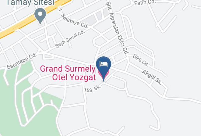 Yozgat Bahcesehir - Grand Surmely Otel Yozgat Maps