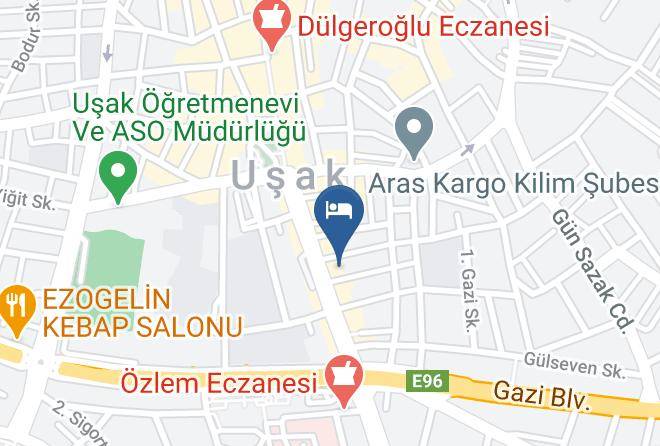 Usak Durak - Grand Uzcan Hotel Maps