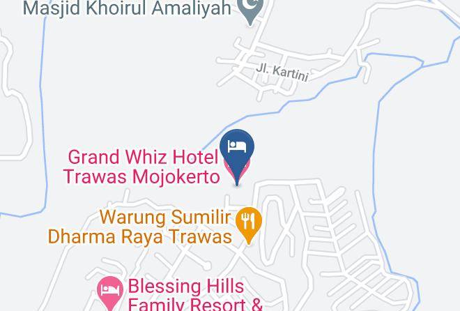 Mojokerto Regency - Grand Whiz Hotel Trawas Mojokerto Maps