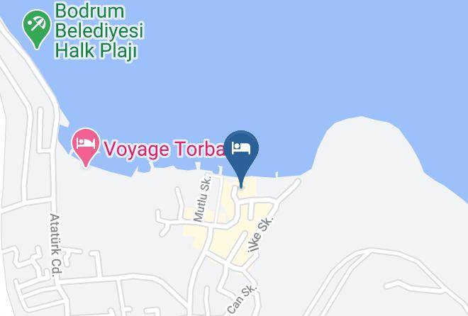 Bodrum - Grand Yazici Boutique Hotel Beach Maps