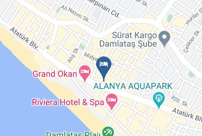 Alanya - Grand Zaman Garden Hotel Maps