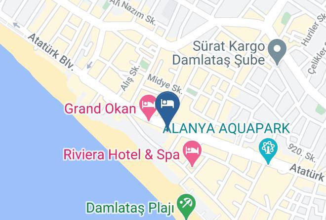 Alanya - Grand Zaman Beach Hotel Maps