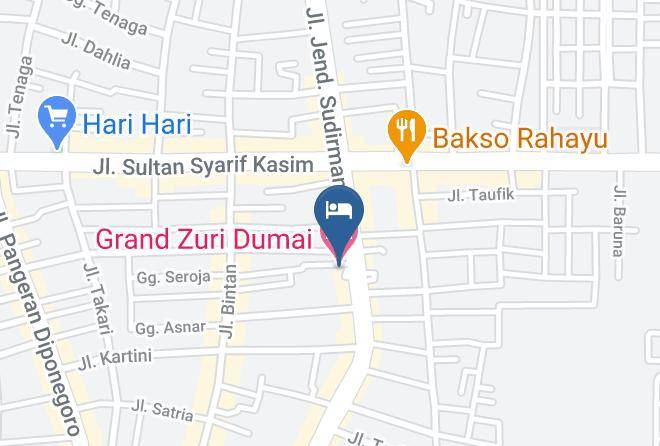 Grand Zuri Dumai Map