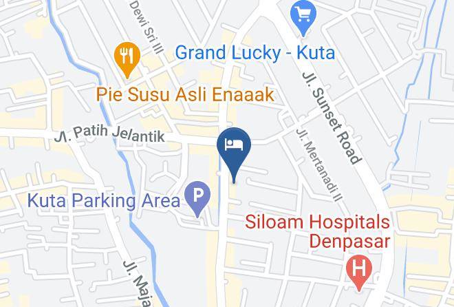 Grand Zuri Hotels Kuta Bali Map