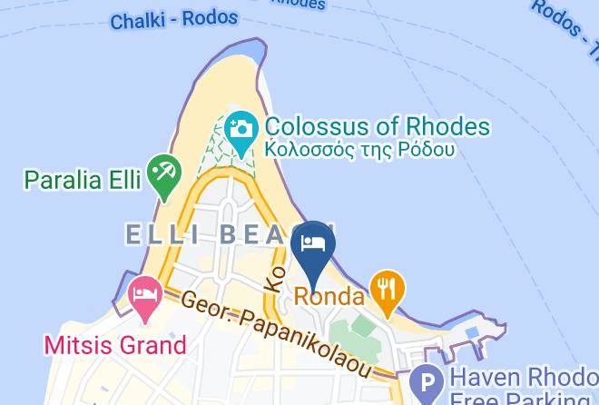 Dodecanese - Grande Albergo Delle Rose Maps