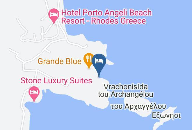 Dodecanese - Grande Blue Beach Maps
