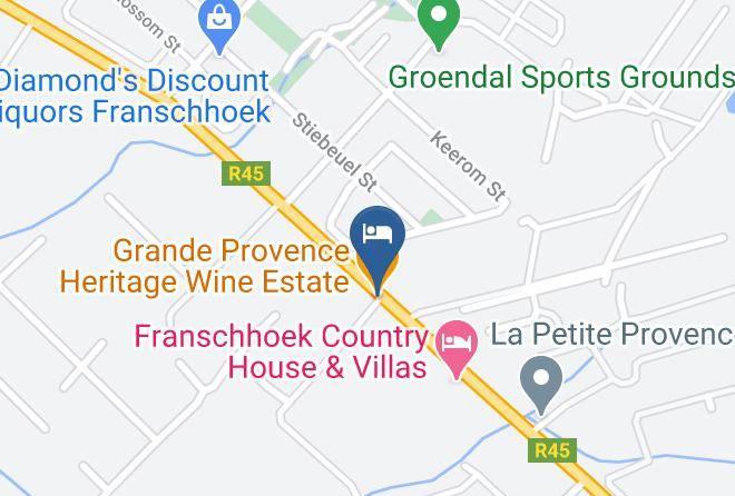 Cape Winelands - Grande Provence Heritage Wine Estate Maps