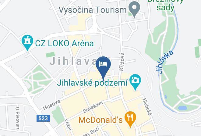 Jihlava - Grandhotel Garni Maps