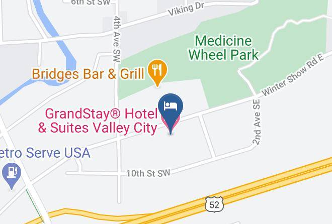 Barnes - Grandstay Hotel & Suites Valley City Maps