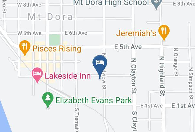 Lake - Grandview Bed And Breakfast Mount Dora Maps