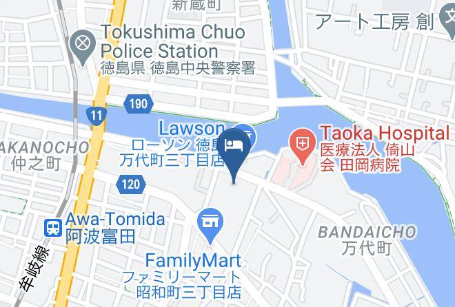 Tokushima City - Grandvrio Hotel Tokushima Maps