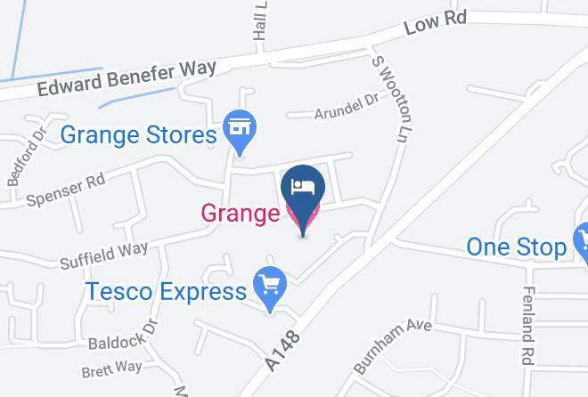 Norfolk - Grange Hotel Maps