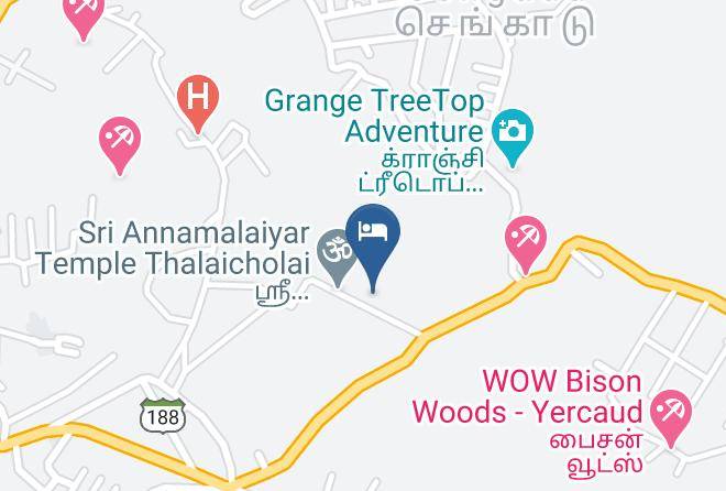 Yercaud - Grange Homestay Yercaud Maps