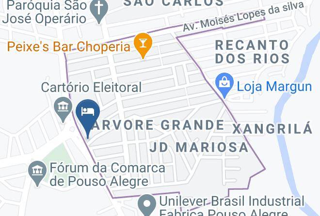 Pouso Alegre - Granlago Hotel Maps