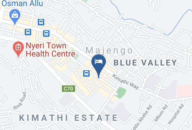 Nyeri - Grean Oak Restaurant Maps