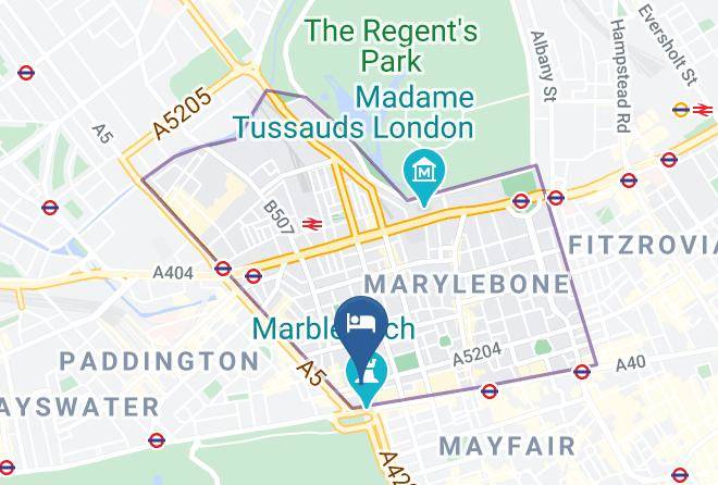 London - Great Cumberland Place Hotel Maps