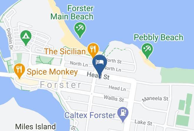 Mid Coast - Great Lakes Motor Inn Maps