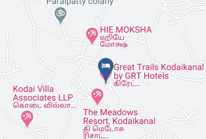 Kodaikanal Sub District - Great Trails Kodaikanal By Grt Hotels Maps