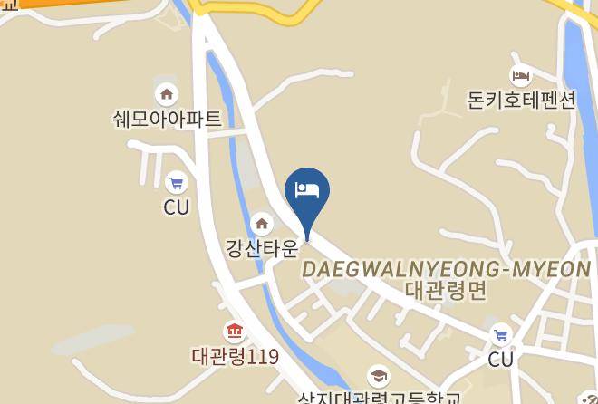 Green And Blue Hotel Map