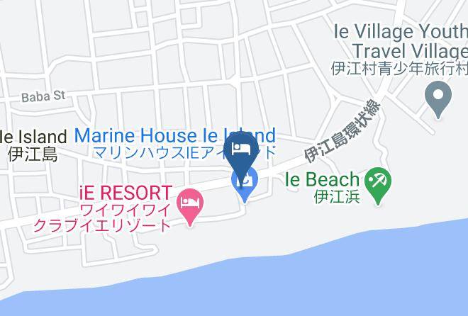 Ie Vil Kunigami District - Green Beach Ie Island Maps