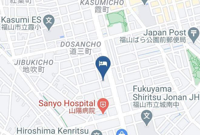Fukuyama City - Green Business Hotel Maps