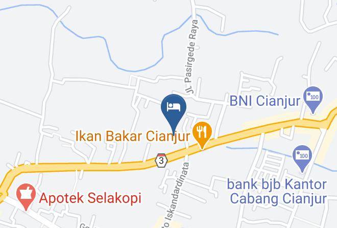 Cianjur Regency - Green Costel Hotel Maps