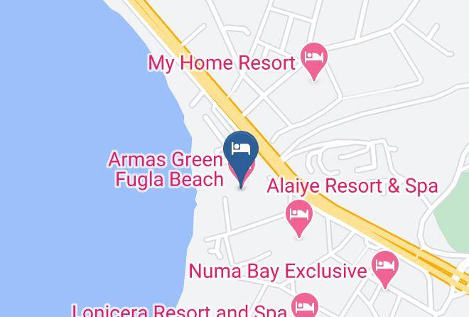 Armas Green Fugla Beach Map - Antalya - Alanya