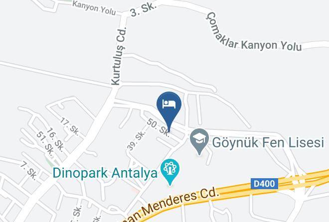Kemer - Green Garden Otel Goynuk Kemer Maps