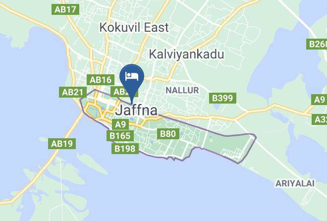 Jaffna - Green Grass Hotel & Restaurant Maps