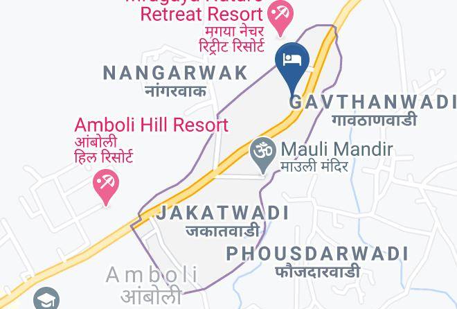 Green Grass Resort Amboli Map
