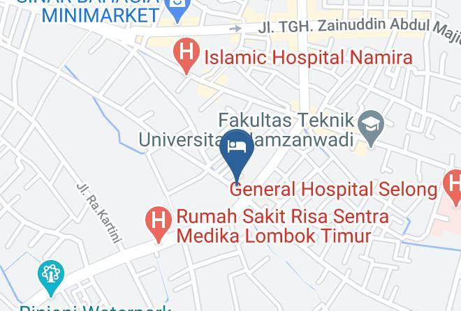 Lombok Timur - Green Hayaq Hotel Maps