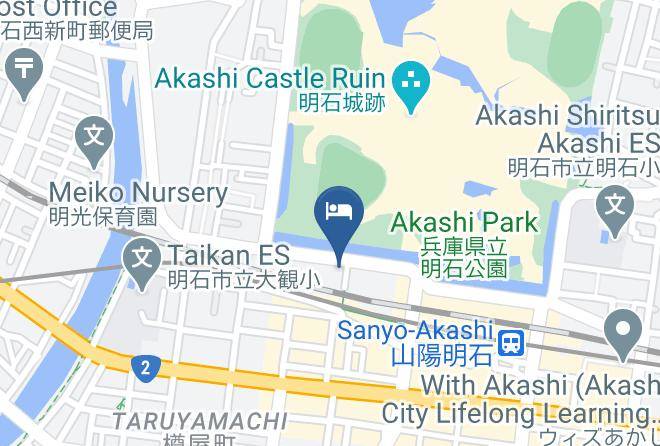 Akashi City - Green Hill Hotel Akashi Maps