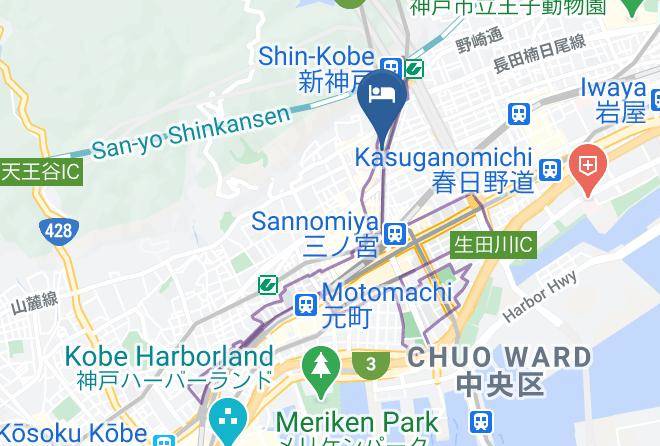 Kobe City Chuo Ward - Green Hill Hotel Urban Maps