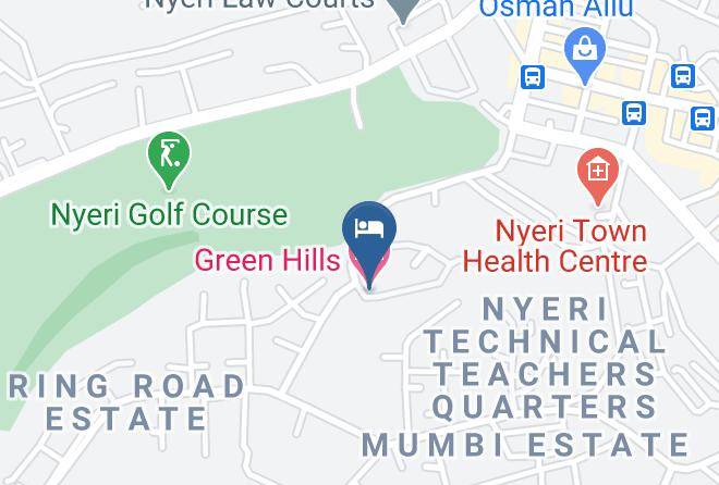 Nyeri - Green Hills Hotel Maps
