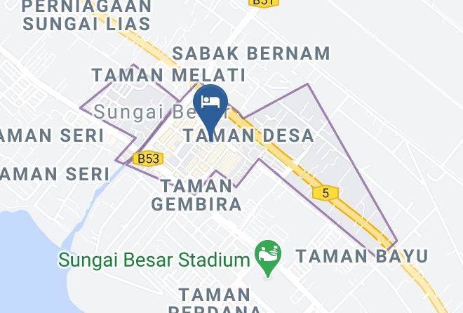 Sabak Bernam - Green Hotel Sungai Besar Maps