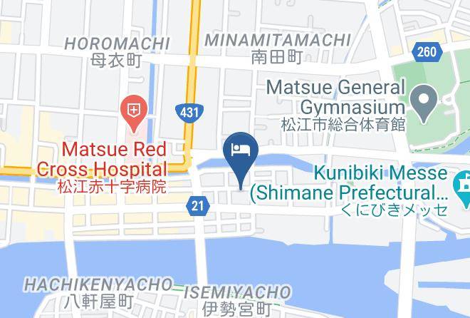 Matsue City - Green Hotel Yonago Maps
