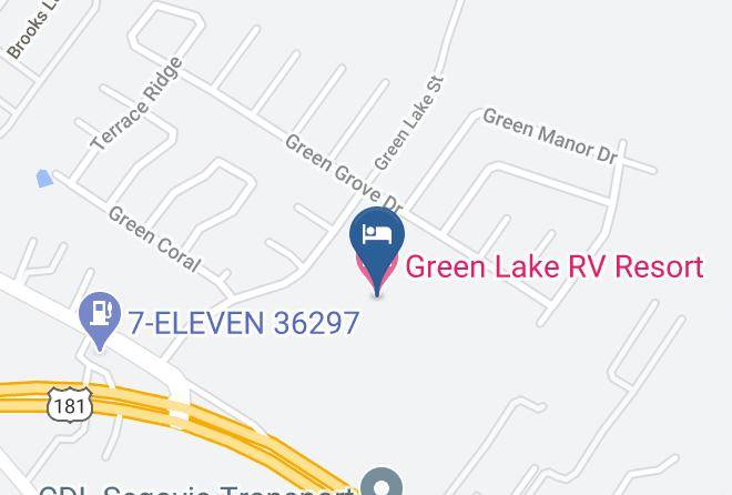 Bexar - Green Lake Rv Resort Maps