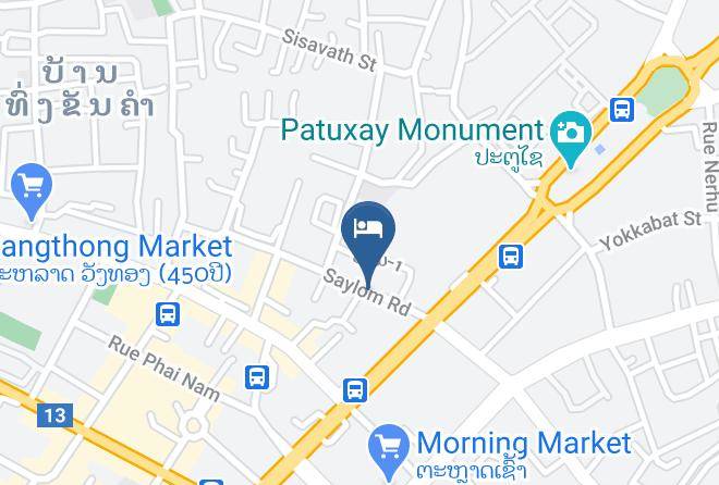 Vientiane - Green Land Hotel Maps
