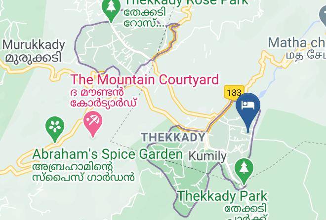 Peerumade - Green Leaf Homestay Maps