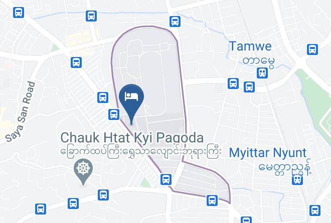 Yangon West - Green Leaf Hotel Maps