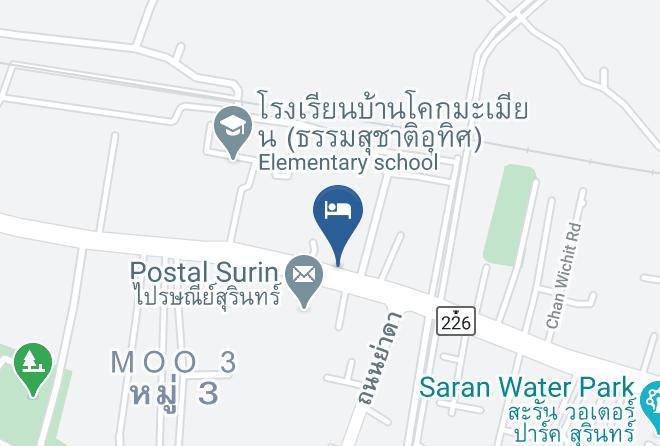 Amphoe Mueang Surin - Green Leaf Resort Surin Maps
