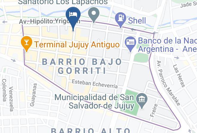 Doctor Manuel Belgrano - Green Llama Hotel Restaurant Maps