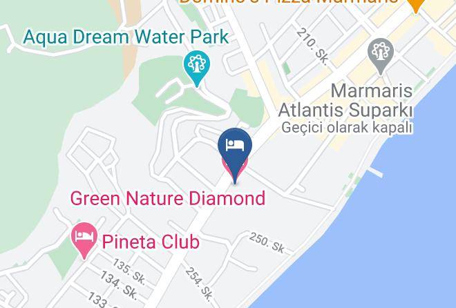 Marmaris - Green Nature Diamond Hotel Maps