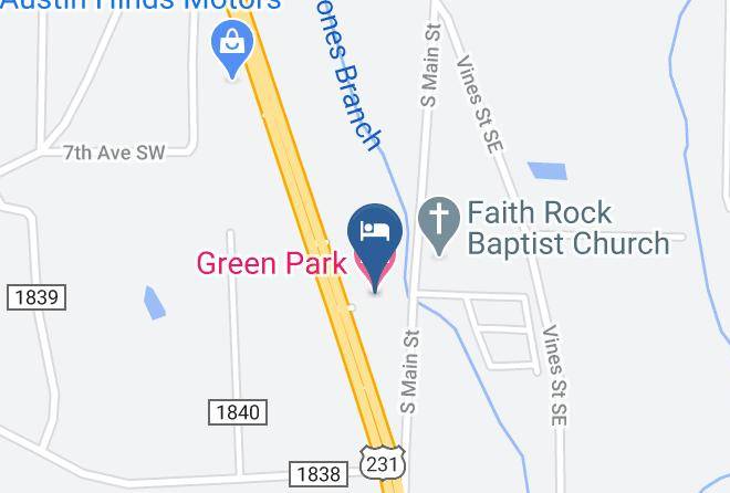 Cullman - Green Park Motel Maps