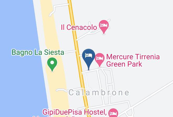 Pisa - Mercure Tirrenia Green Park Maps