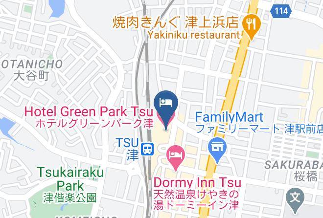 Hotel Green Park Tsu Map