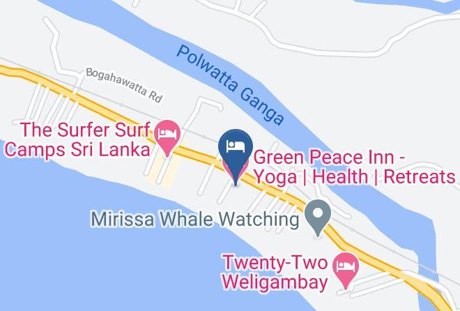 Galle - Green Peace Inn Yoga Maps